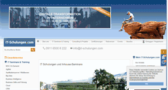 Desktop Screenshot of it-schulungen.com